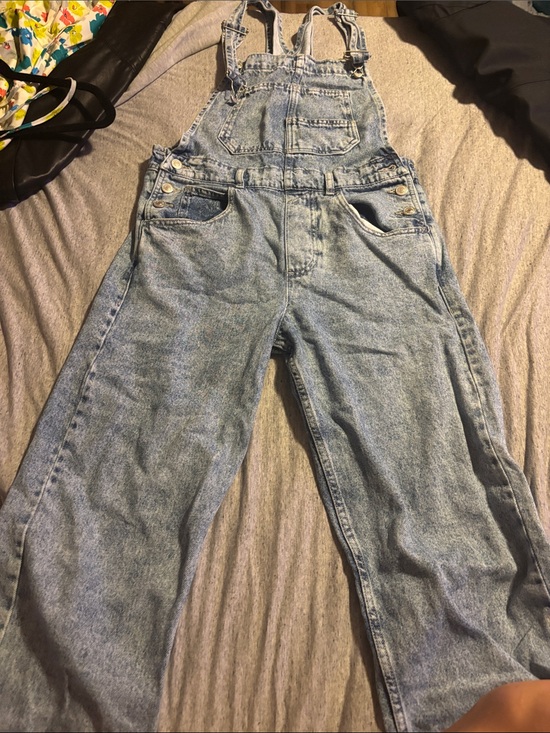 Free People Denim - Free People Light Blue Denim Overalls